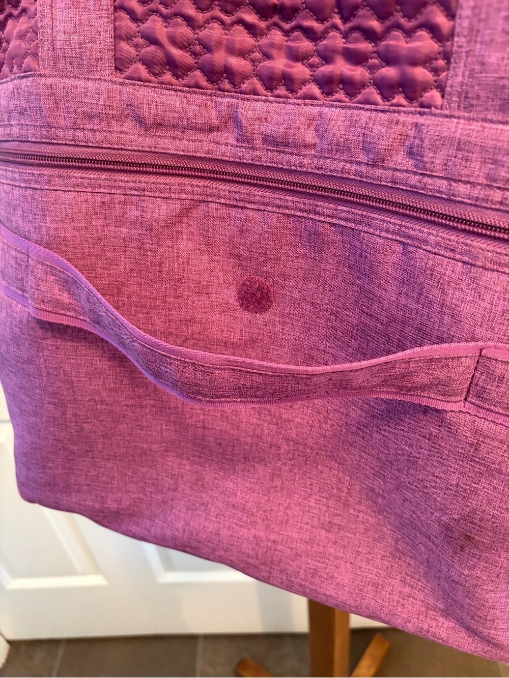 lug Original Puddle Jumper Travel Tote in Heathered Plum - Picture 12 of 16